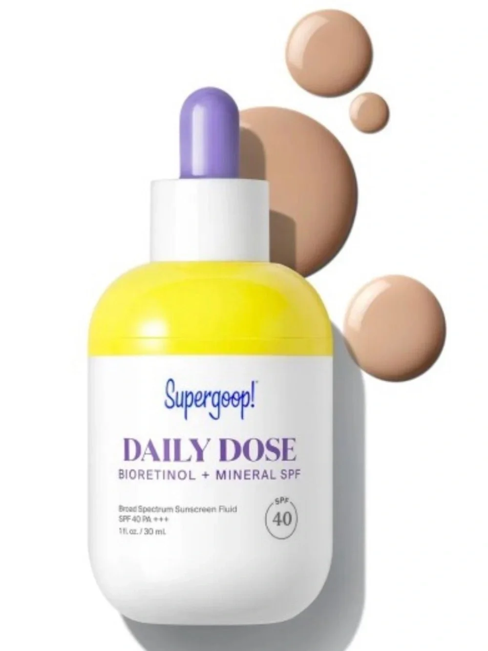 NWOT Supergoop! Daily Dose Bioretinol + Mineral SPF 40 Sunscreen
